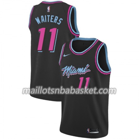 Maillot Homme Miami Heat Dion Waiters 11 2018-19 Nike City Edition Noir Swingman